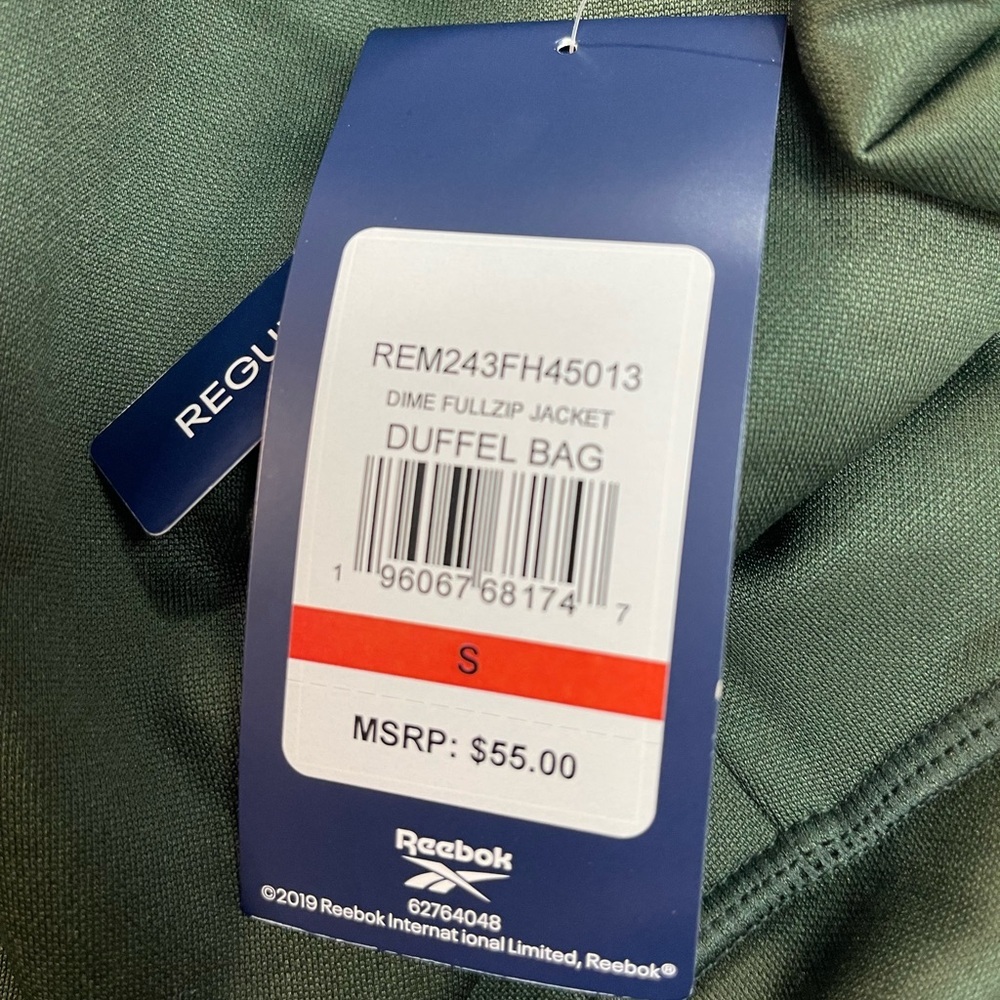 Reebok Full Zip Hoodie Sweatshirt Green - Picture 8 of 8